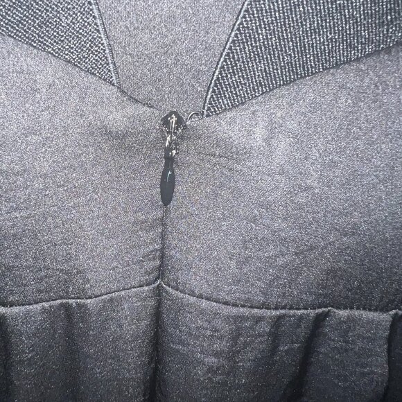 BCBGeneration Black Pleated Maxi Dress Size 4 Formal Gown w/ Pockets, Evening - Picture 7 of 15